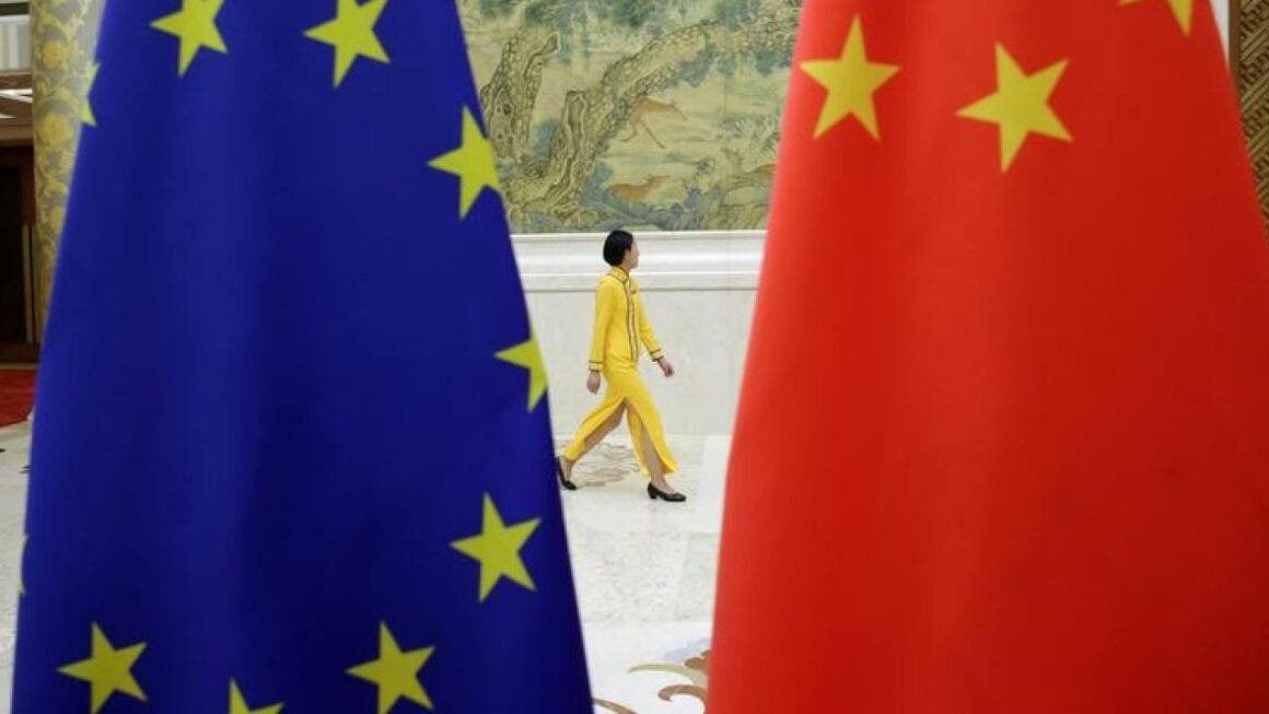 bandiere ue e cina