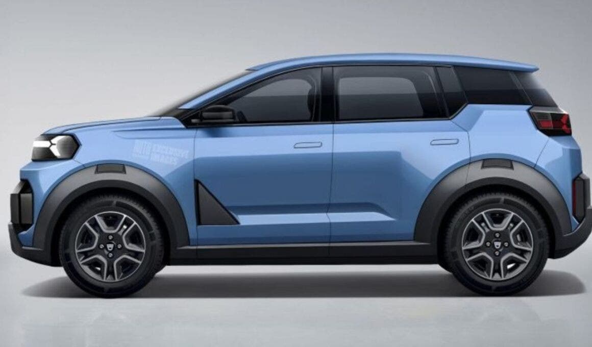 Dacia EV city car render