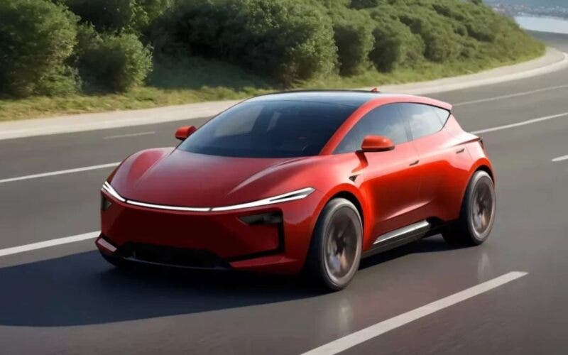 Tesla Model Q 2025 render