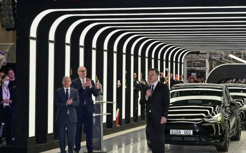 Elon Musk e Olaf Scholz