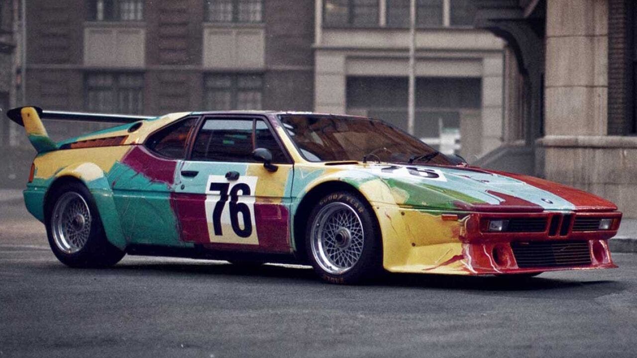 BMW M1 art car by Andy Warhol