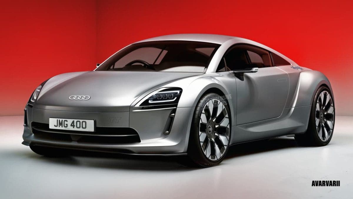 Audi TT elettrica rendering
