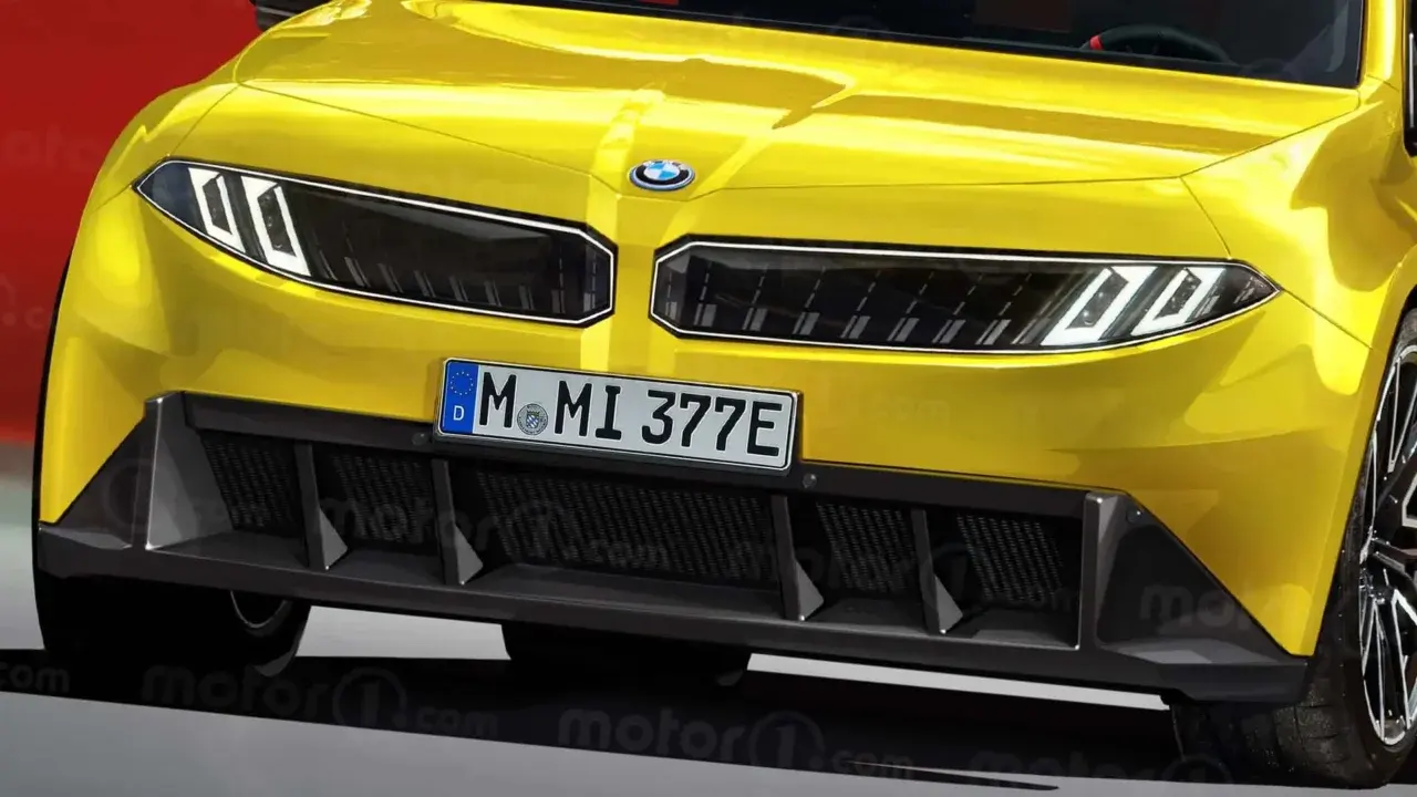 BMW M3 elettrica rendering