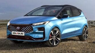 Ford Fiesta con volkswagen rendering