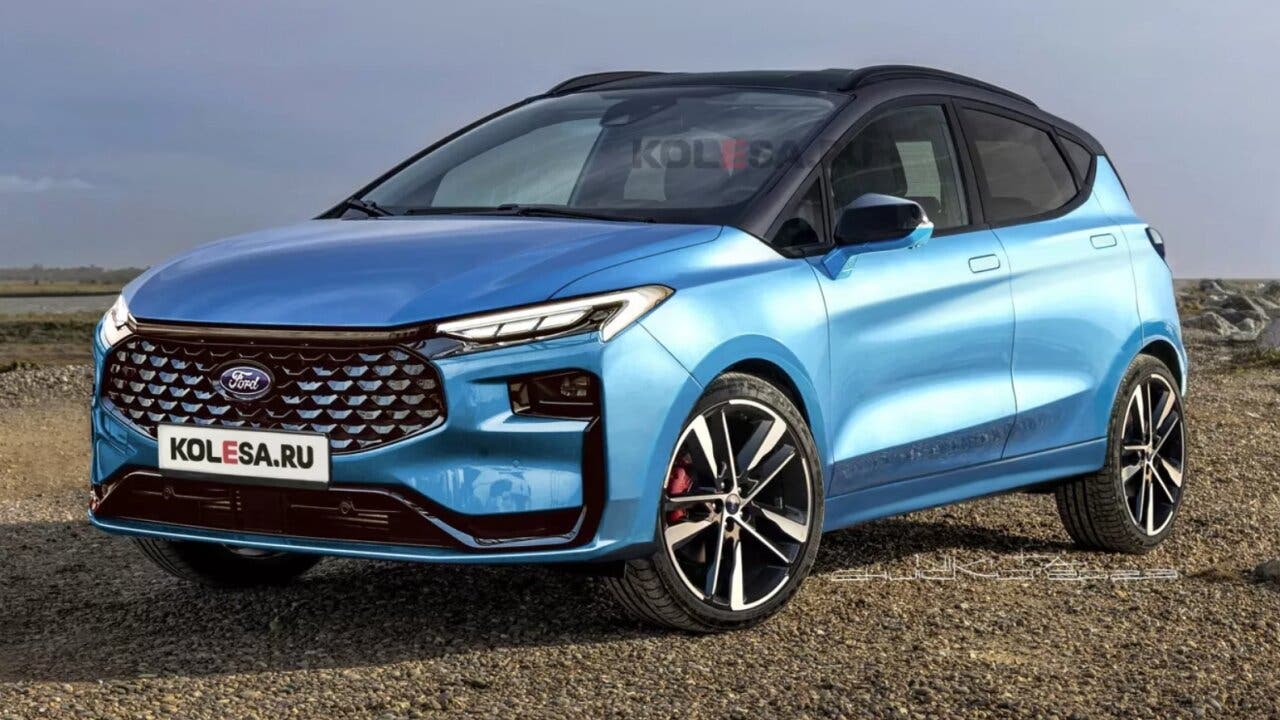 Ford Fiesta con volkswagen rendering