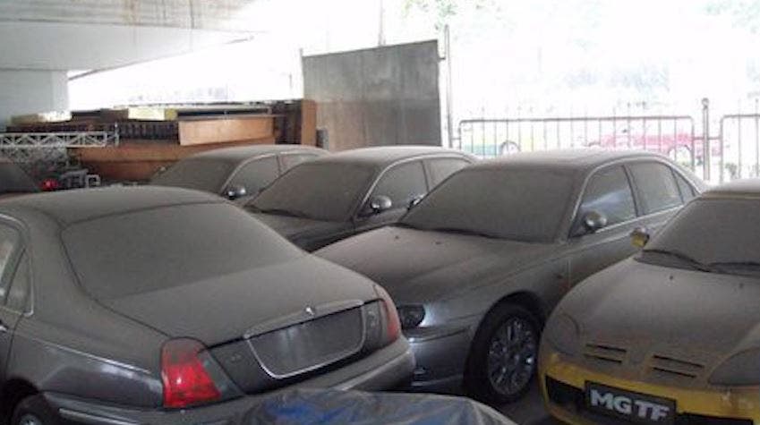 MG Rover 75 abbandonate in Cina