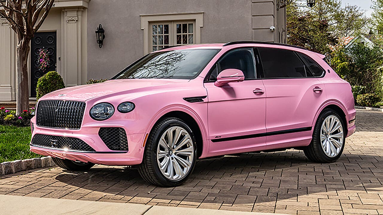 Bentley Bentayga candy pink