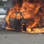 incendio auto elettrica