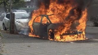 incendio auto elettrica