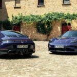 Porsche carrera e taycan con ferragamo
