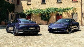 Porsche carrera e taycan con ferragamo