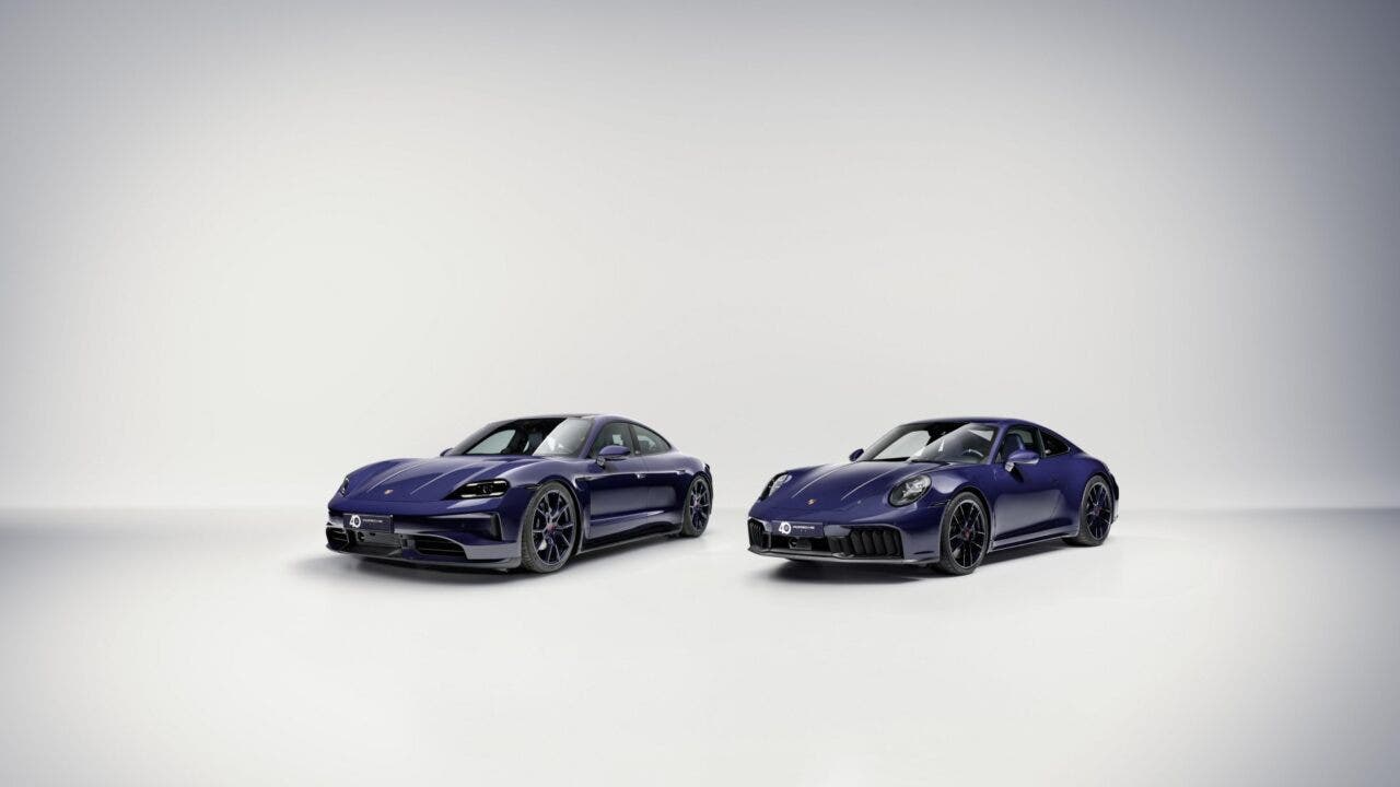 Porsche carrera e taycan con ferragamo