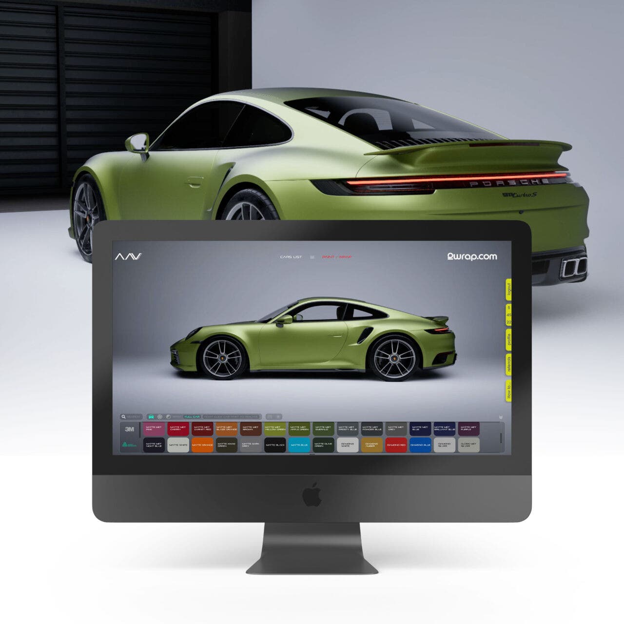 2wrap personalizzazione 3d porsche