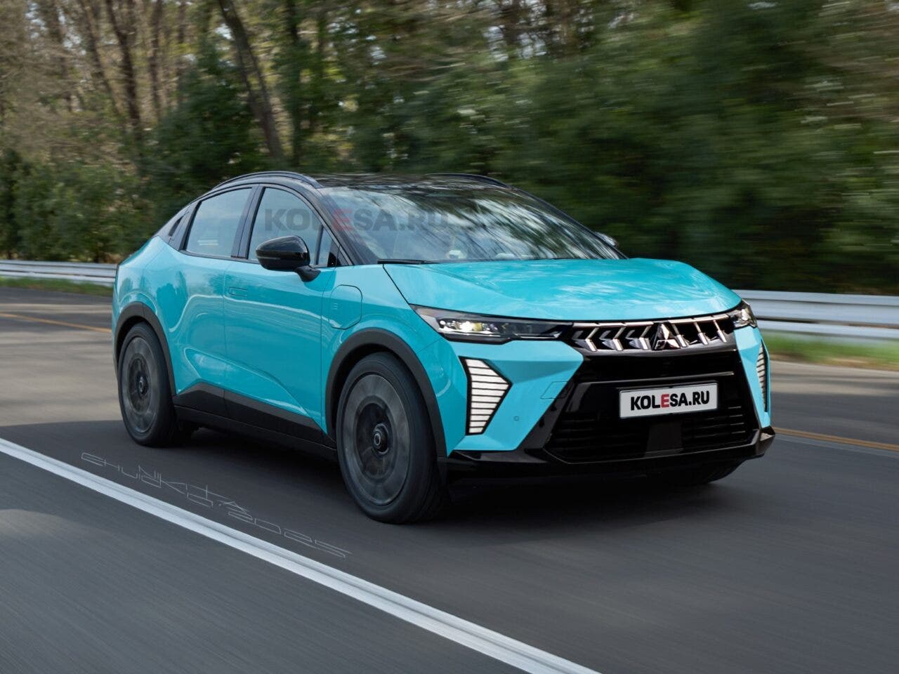 mitsubishi crossover su base leaf