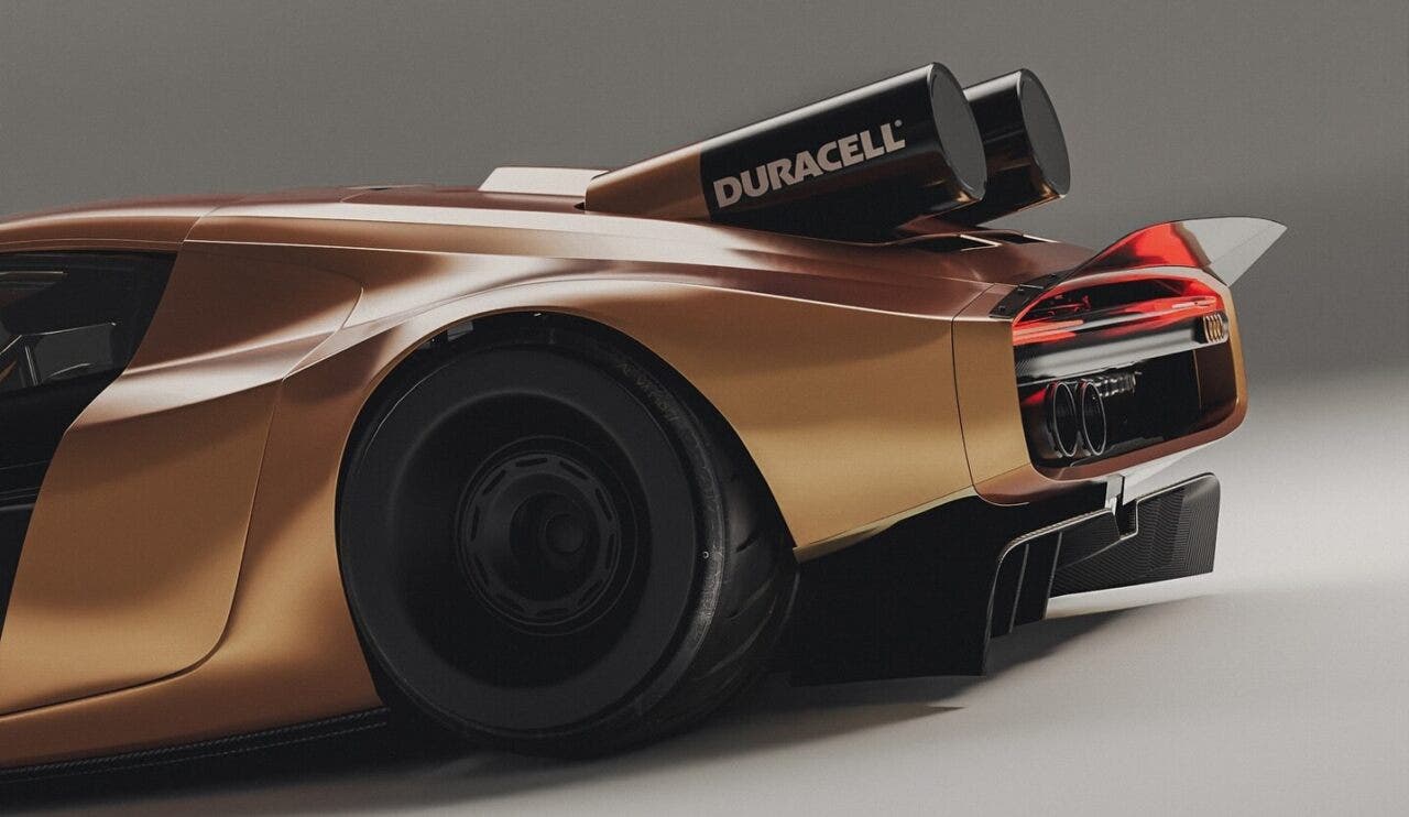 audi r8 render duracell