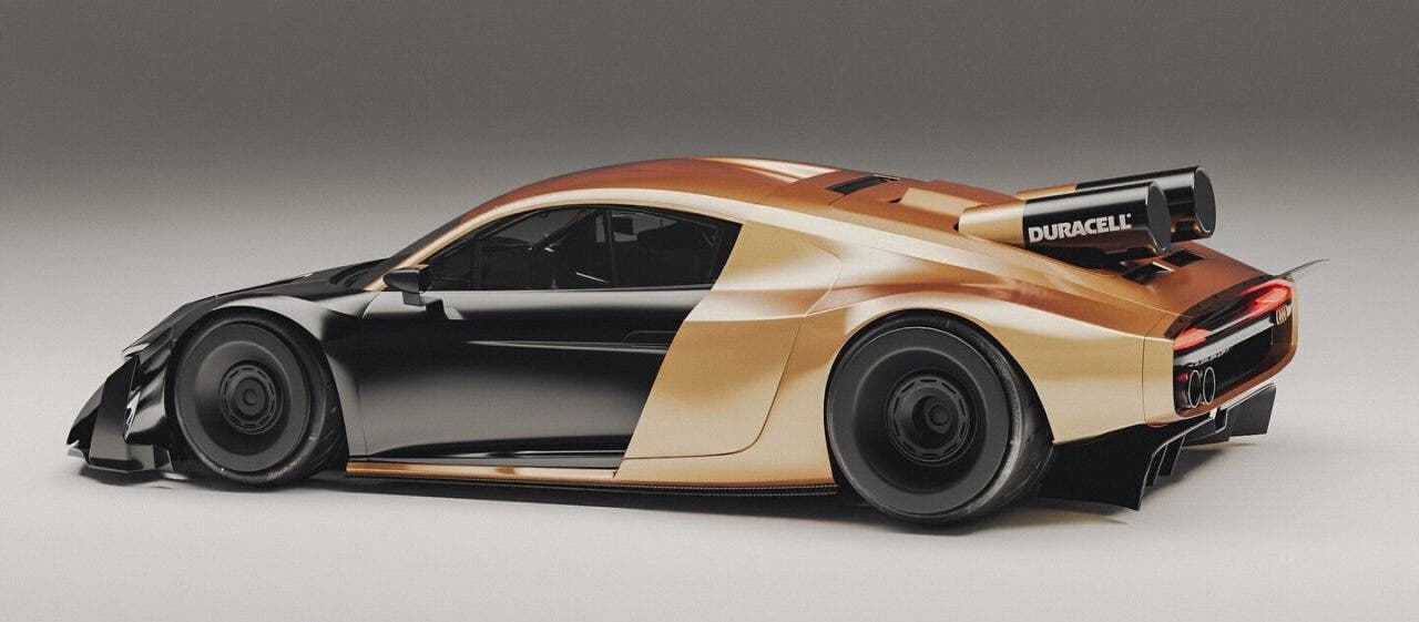 audi r8 render duracell