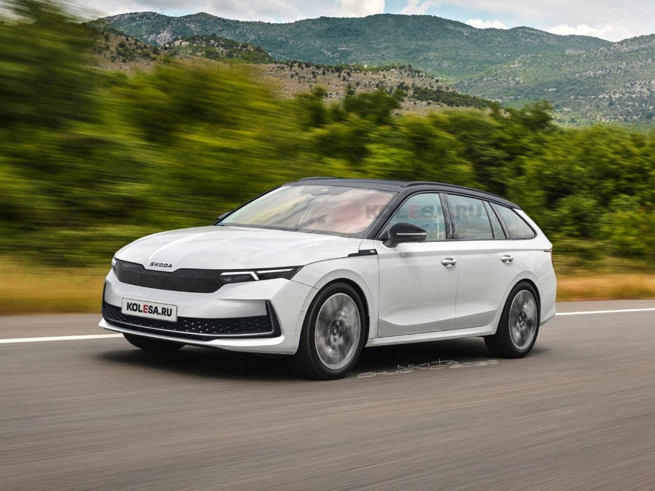skoda octavia rendering