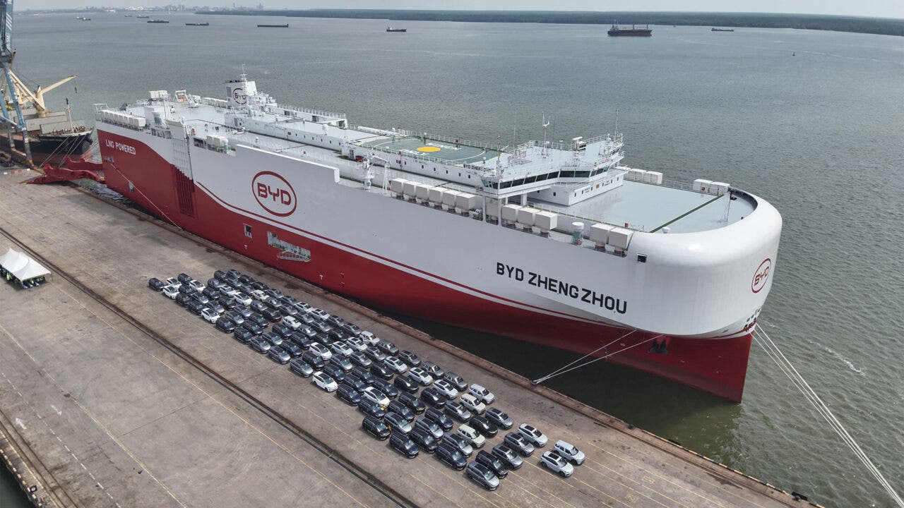 nave per l'export byd