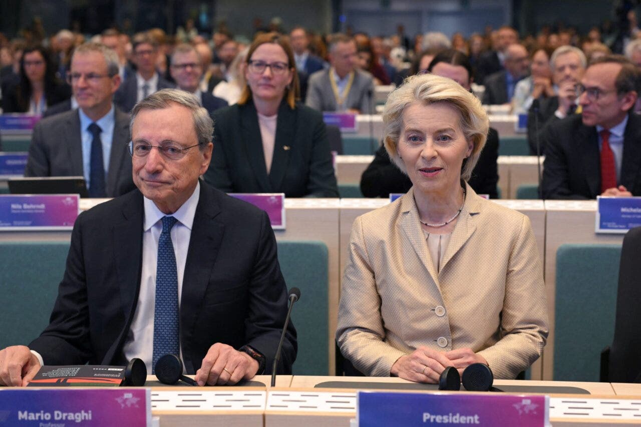 mario draghi e von der leyen