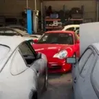 concessionario abbandonato porsche