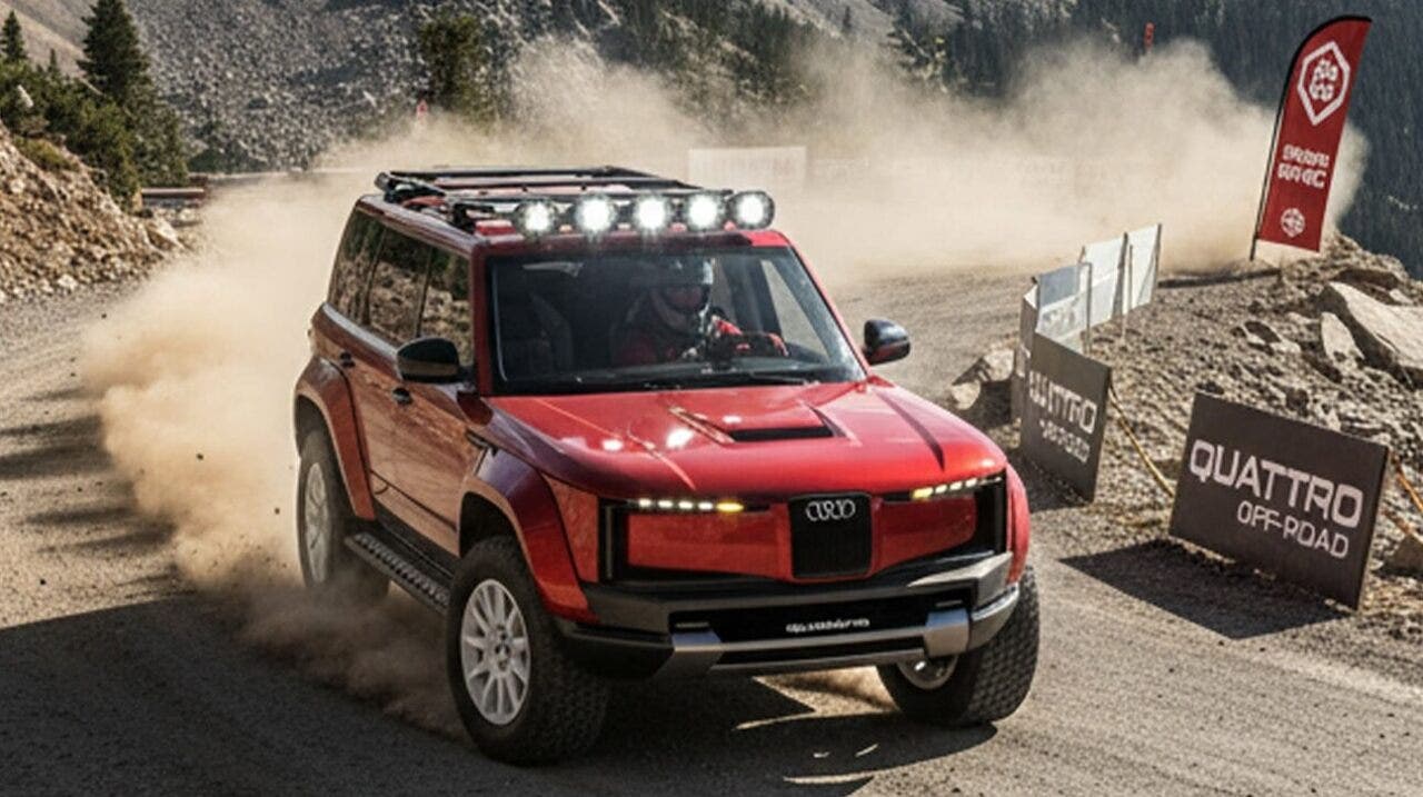 audi suv off-road render