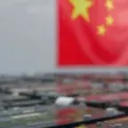 batterie e bandiera cina