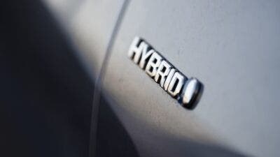 toyota hybrid badge