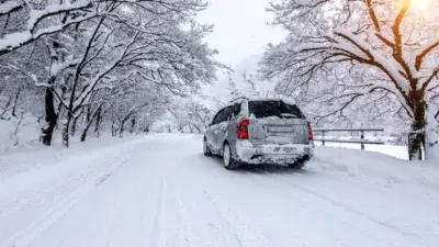 auto in inverno