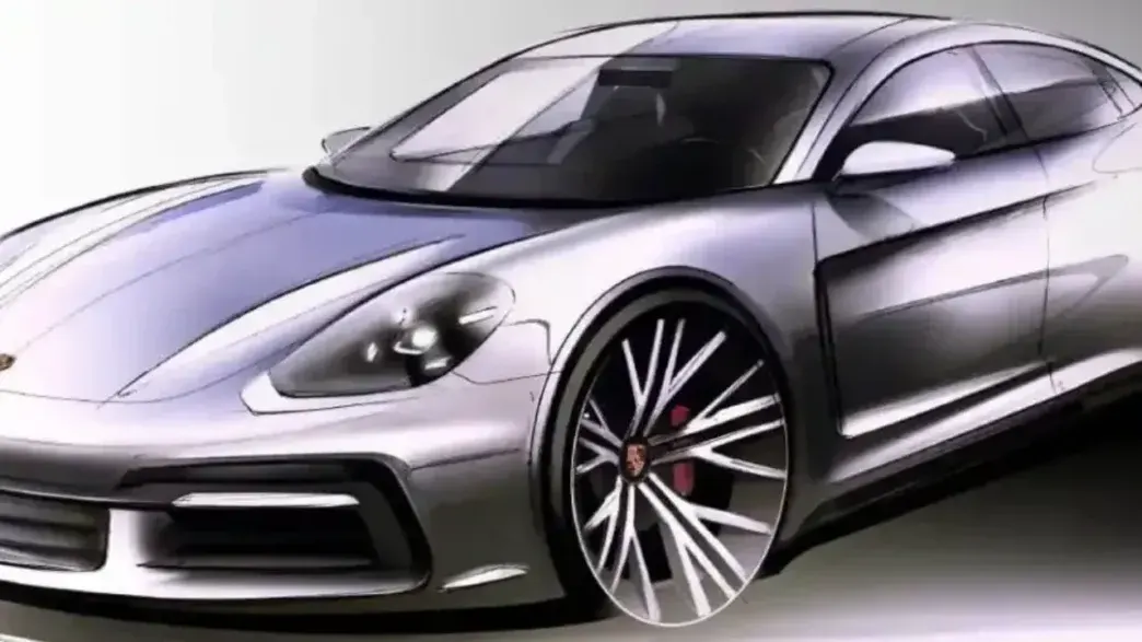 porsche panamera sketch