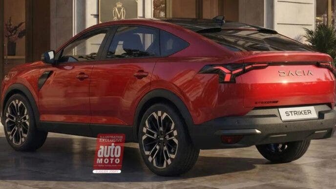 dacia striker fastback render