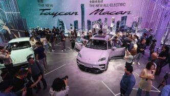 porsche, showroom in cina