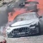 Mercedes AMG-GT fiamme