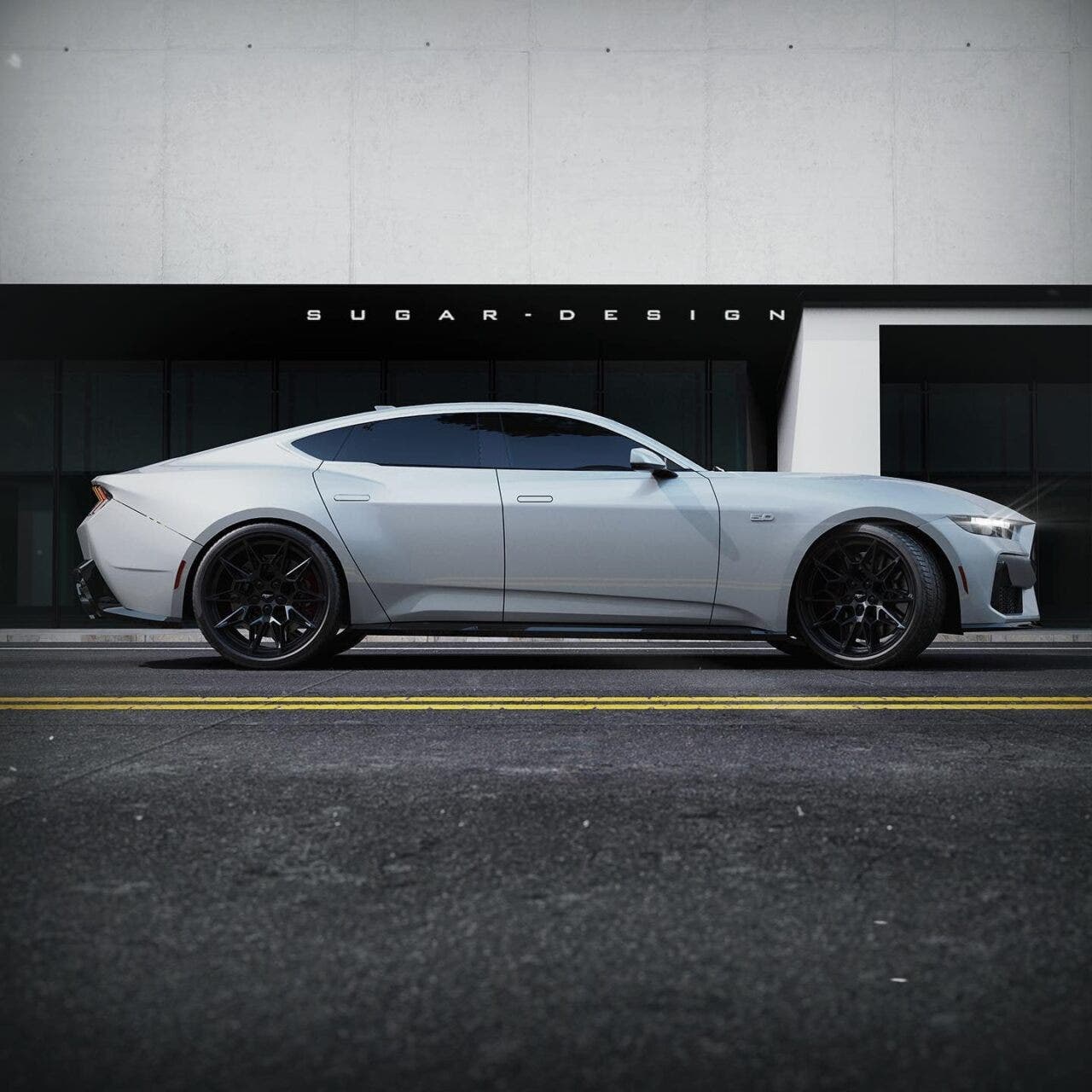 ford mustang mach 4 render