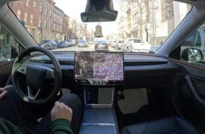 FSD, full self driving Tesla