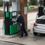 stazione benzina, regno unito