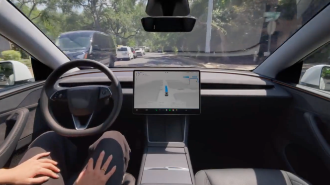 FSD, full self driving Tesla
