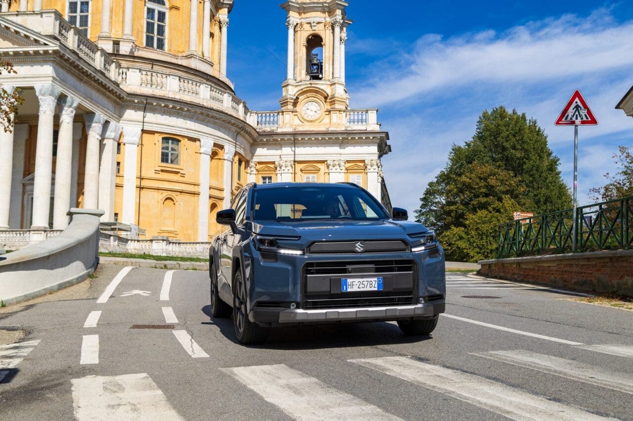 Suzuki Across SUV viewed from the front side