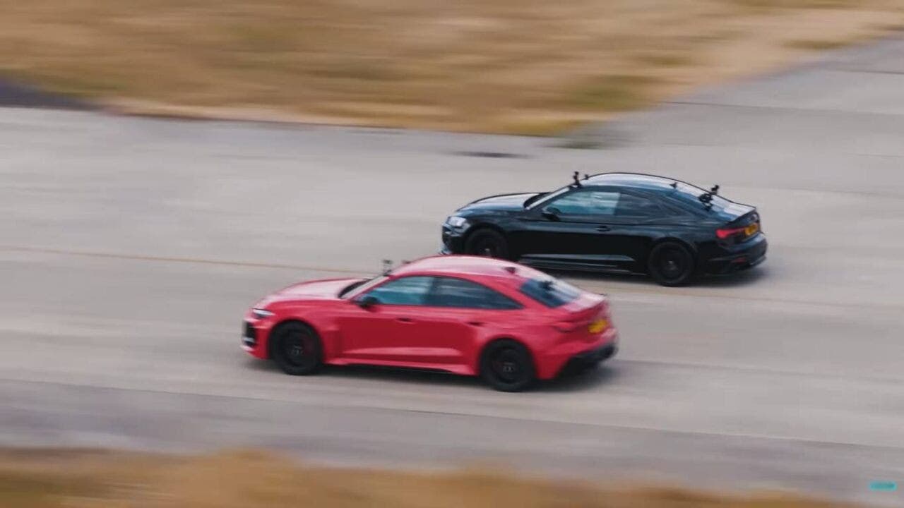 Audi RS5 drag race