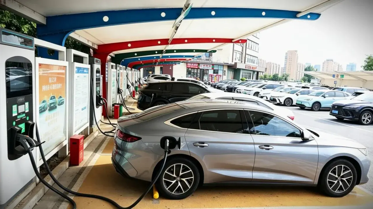auto elettrica, ricarica in cina