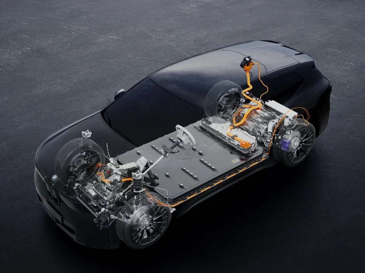 Schema trasparente del sistema elettrico di un'auto