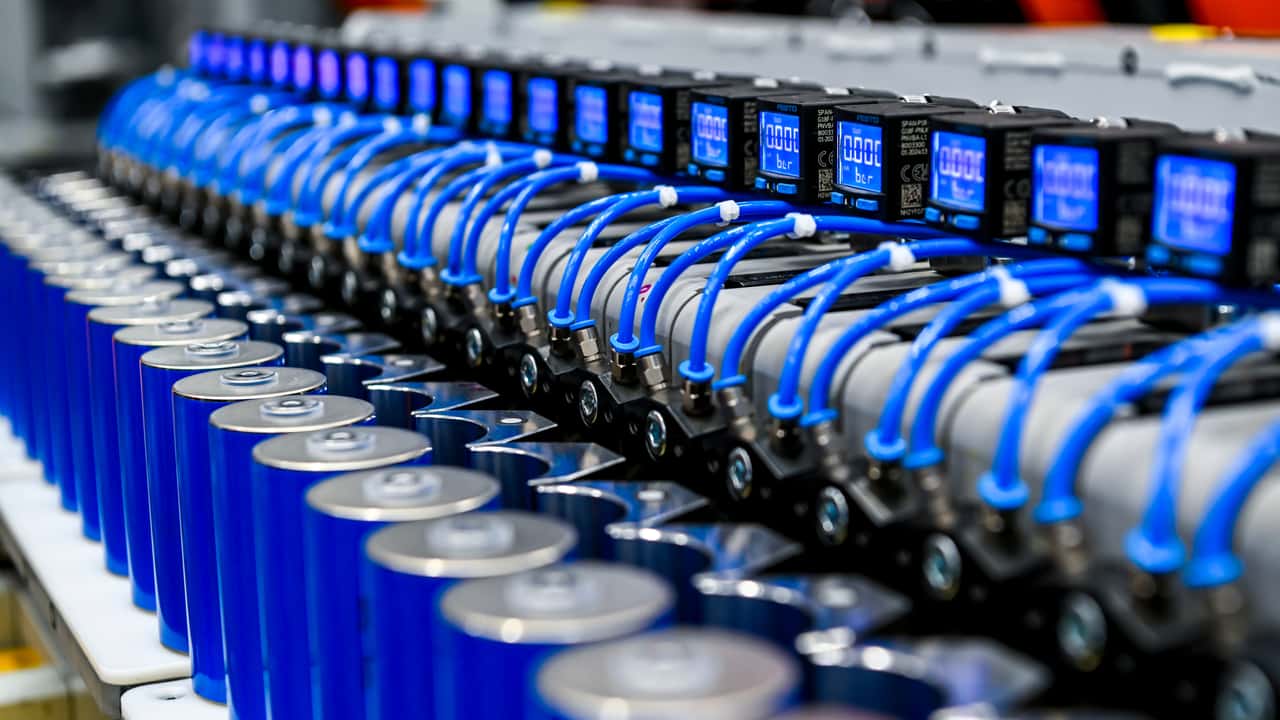 fabbrica, batterie per auto elettriche