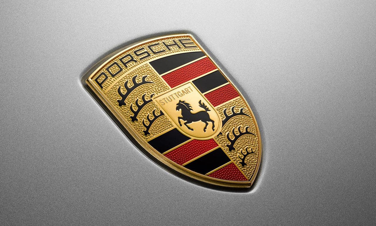 porsche badge, leiters
