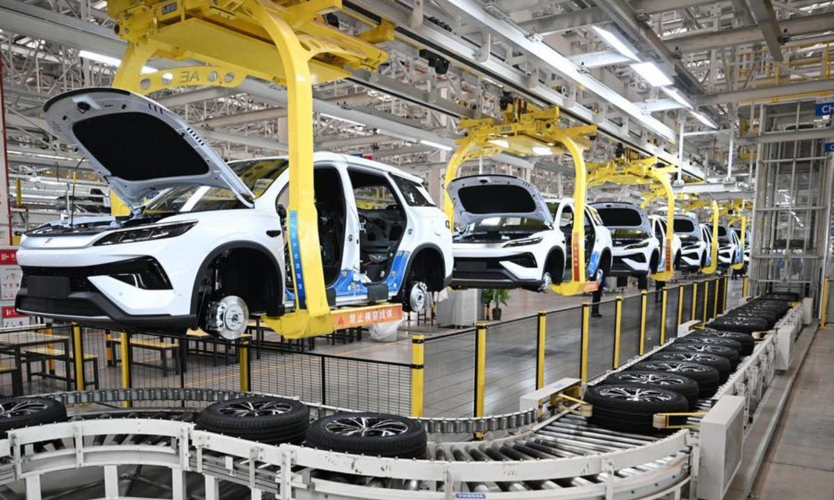 produzione auto elettrica in cina