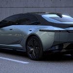 Toyota Corolla Concept grigia con portellone posteriore aperto