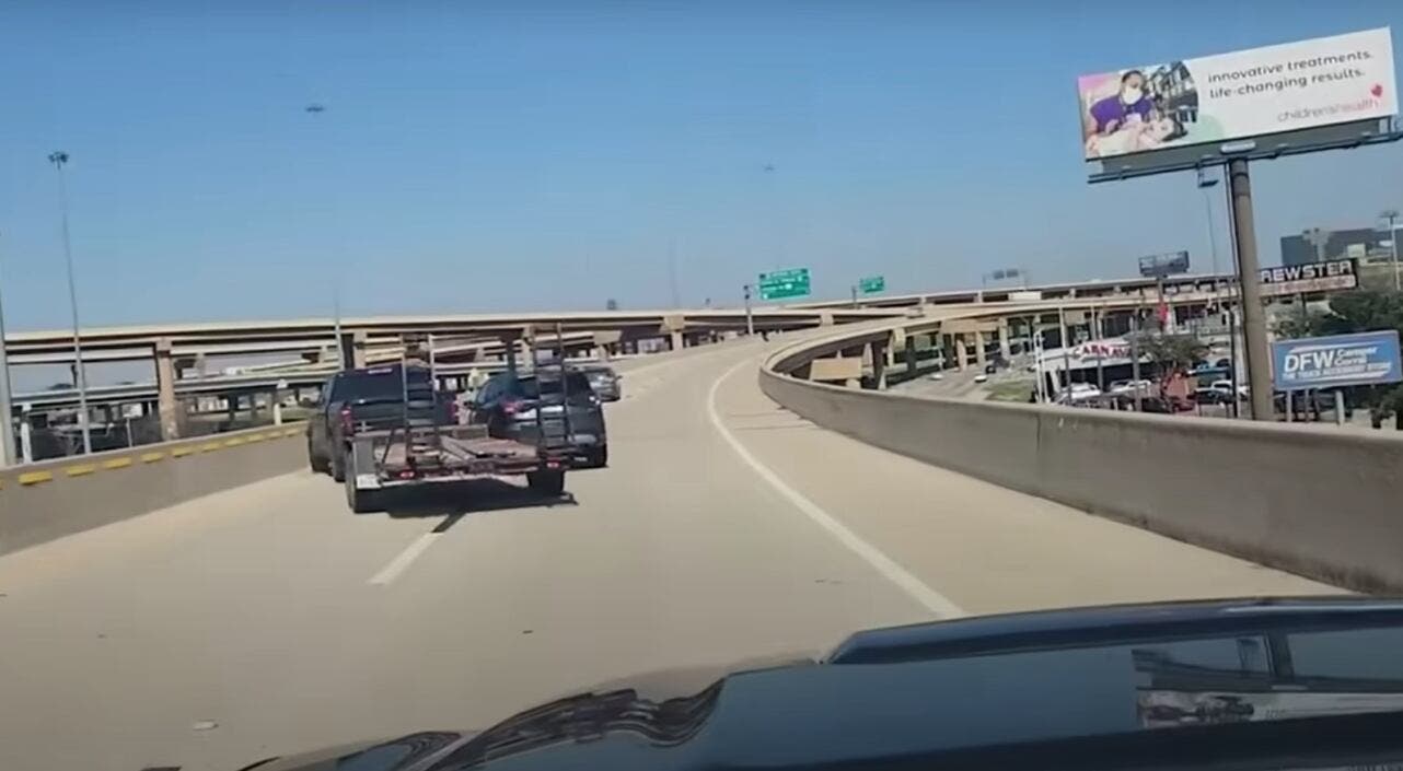 Ram and Ford road rage on Dallas highway
