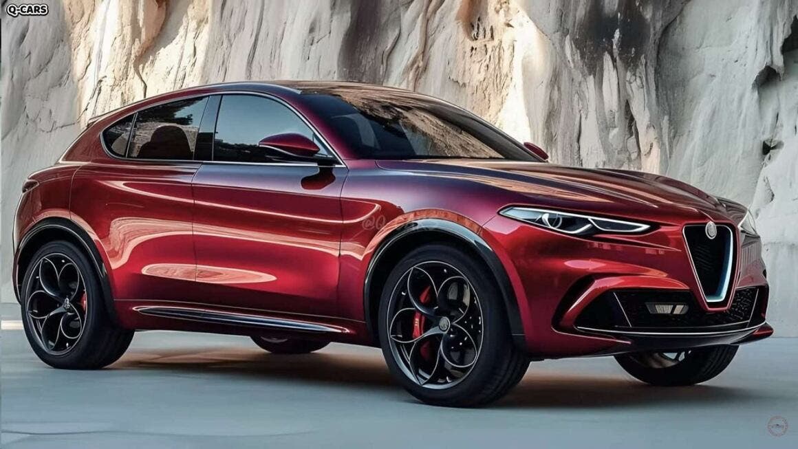 New Alfa Romeo Stelvio 2024 render preview