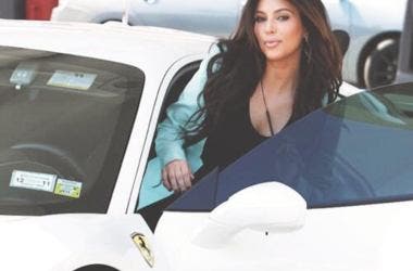 Kim Kardashian Ferrari