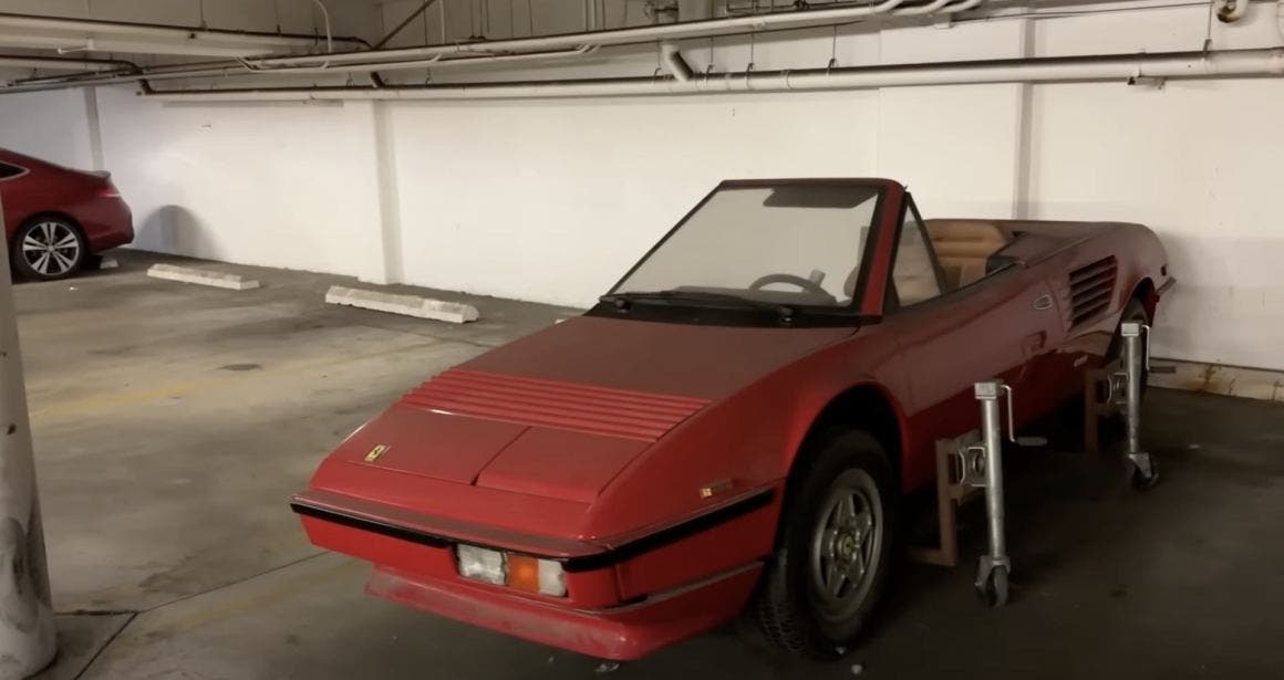 1981 Ferrari Mondial cut in half in LA