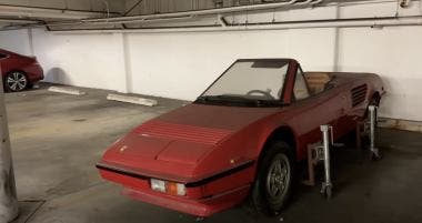 1981 Ferrari Mondial cut in half in LA