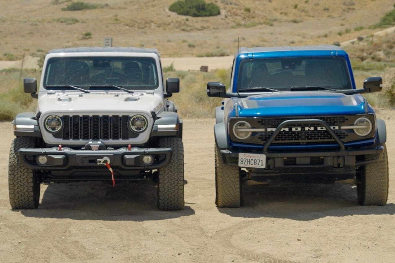 Jeep Wrangler and Ford Bronco